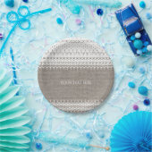 バーラ素朴ップ&ラエレガントース結婚ズ ペーパープレート (パーティー)