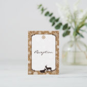 バーラ素朴ップ、雪片、鹿エンクロージャカード エンクロージャーカード (スタンド正面)