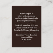 バーラ素朴ップ、雪片、鹿エンクロージャカード エンクロージャーカード (裏面)