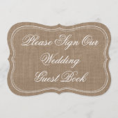 バーラ素朴ップ「Please Sign Our 結婚 Guest Book」 (正面)