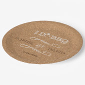 バーラ素朴ップI DO BBQ婚約パーティ ペーパープレート (アングル)