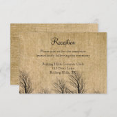 バーリアッブとビーチのポッシュウェディングレセプション 招待状 (正面/裏面)