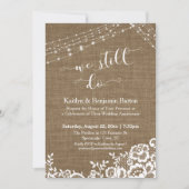 バーリアップレースライトストリングス 私たちはいまだに アニバーサリー 招待状 (正面)