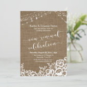 バーリアップレースライトストリングス 誓いの更新のお祝い 招待状 (スタンド正面)