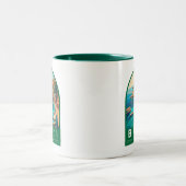 バーリイタリアトラベルアートヴィンテージ ツートーンマグカップ (中央)