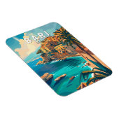 バーリイタリアトラベルアートヴィンテージ マグネット (右側)