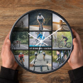 バーリフのライフ バイク好きのための画像をカスタマイズ 壁時計