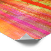 バーリングレッズ抽象芸術モダンアートポスタープリント ポスター (角)