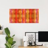 バーリングレッズ抽象芸術モダンアートポスタープリント ポスター (ホームオフィス)