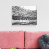 バーリントンとミズーリの列車 キャンバスプリント (インサイチュ (リビング))