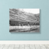 バーリントンとミズーリの列車 キャンバスプリント (インサイチュ (ウッドフロア))