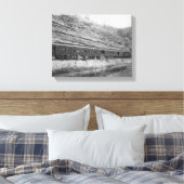 バーリントンとミズーリの列車 キャンバスプリント (インサイチュ (寝室))