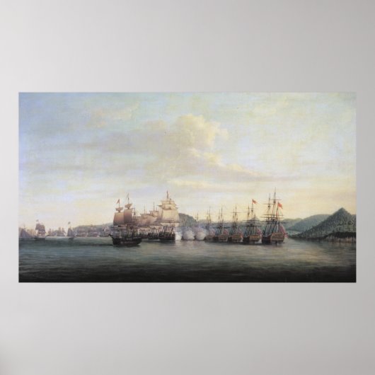 バーリントンの行動サンタ・ルシア， 1778 ポスター (正面)