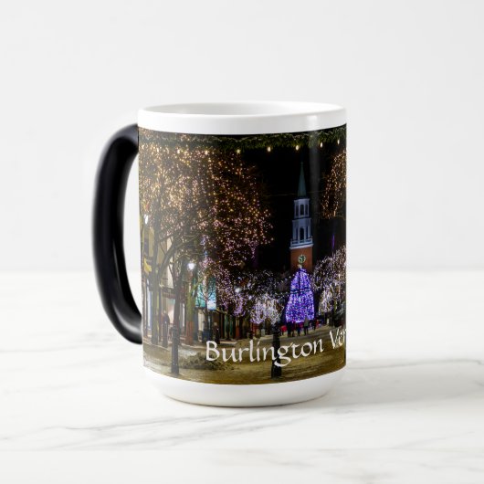 バーリントンバーモント教会通りアットクリスマスマググ モーフィングマグカップ (正面左)