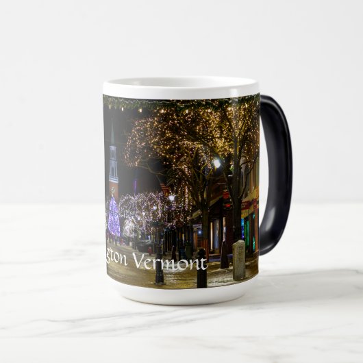 バーリントンバーモント教会通りアットクリスマスマググ モーフィングマグカップ (正面右)