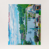 バーリントンバーモント。クリスマスグリーティング ジグソーパズル (縦)