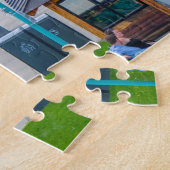 バーリントンバーモント。クリスマスグリーティング ジグソーパズル (側面)