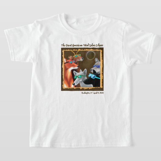 バーリントンフォレストフレンズEclipse表示パーティー Tシャツ (レイダウン)