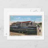 バーリントン鉄道ステーションビュー ポストカード (正面/裏面)