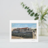 バーリントン鉄道ステーションビュー ポストカード (スタンド正面)