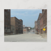 バーリントン、アイア州の建物と出口なし ポストカード (正面)