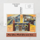 バーリントン・アルカディアレストラン・バーモント ポストカード (正面/裏面)