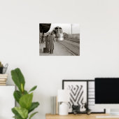 バーリントン・ゼファー・トレイン、1940年。ヴィンテージ写真 ポスター (ホームオフィス)