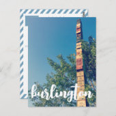 バーリントン・バーモントのポストに積み重ねられたファイリングキャビネット ポストカード (正面/裏面)