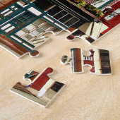 バーリントンNJ -通りインヒストリックディストリクト ジグソーパズル (側面)