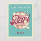 バーリーイタリアディスコレトロヴィンテージはがき ポストカード (正面)