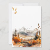 バーリーウェイアドベンチャー秋エレガントベビーシャワー 招待状 (裏面)