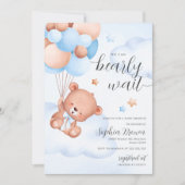 バーリーウェイウォーター色男の赤ちゃんベビーシャワー 招待状 (正面)