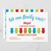 バーリーウェイグミベアキッド誕生日招待状 招待状 (正面/裏面)