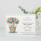 バーリーウェイジェンダーニュートラル赤ちゃんシャワー招待状 招待状 (スタンド正面)