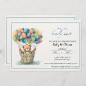 バーリーウェイジェンダーニュートラル赤ちゃんシャワー招待状 招待状 (正面/裏面)