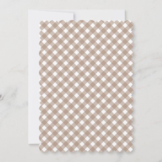 バーリーウェイニュートラルシンプルベイビーシャワー招待状 招待状 (裏面)