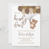 バーリーウェイニュートラルベビーシャワー招待状 招待状 (正面)