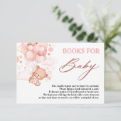 バーリーウェイピンクテディベアの本ベビー エンクロージャーカード (スタンド正面)