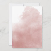 バーリーウェイピンクパステルテディベアーベビーシャワー 招待状 (裏面)