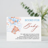 バーリーウェイブルーテディベアブックスフォーズベビー エンクロージャーカード (スタンド正面)