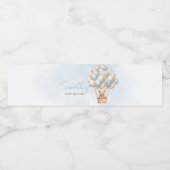 バーリーウェイブルーホットエアバルーン ペットボトルラベル (シングルラベル)