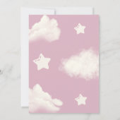 バーリーウェイベアーボウベビーガールシャワー招待状 招待状 (裏面)