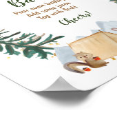 バーリーウェイベビーシャワーガールモモモモザバーサイン ポスター (角)