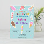 バーリーウェイホットエアバルーン赤ちゃんシャワー招待状 招待状 (スタンド正面)