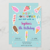 バーリーウェイホットエアバルーン赤ちゃんシャワー招待状 招待状 (正面/裏面)