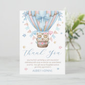 バーリーウェイボーイガールツインズベビースプリンクル サンキューカード (スタンド正面)