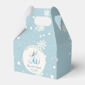 バーリーウェイポーラモーミーベアキューブ男の赤ちゃんシャワー フェイバーボックス (正面サイド)