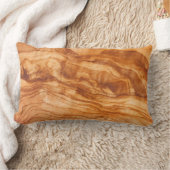 バーリーウッドグレイン装飾用クッション ランバークッション (ブランケット)