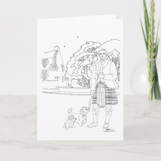 バーリーキャッスルハイランダーウェスティードッグスカード カード (正面)