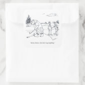 バーリーゴルフ大きなスクエアステッカー スクエアシール (バッグ)